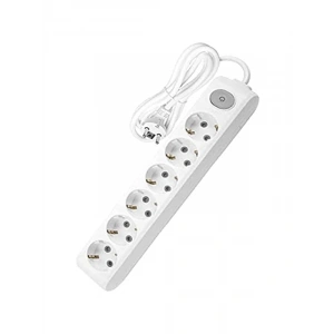 6lı Topraklı Kablolu Priz, 3m Uzunluk