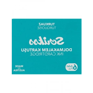 6lı Turkuaz Kalem Kartuşu - Dolma Kalem İçin Yedek