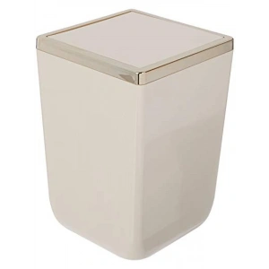 6 Lt Bej Altın Renkli Çöp Kovası, Modern Tasarım