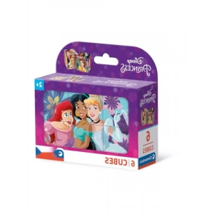 6 Parça Dayanıklı Küp Puzzle - Prenses Teması