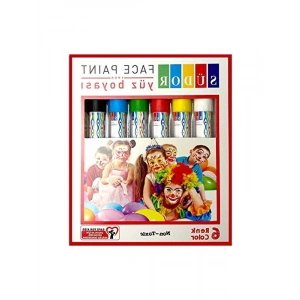 6 Renk Seçeneği ile Yüz Boyası Seti, Eğlenceli Aktiviteler için Uygun