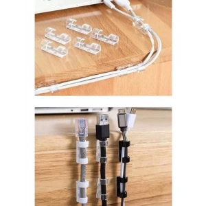 60 Adet Kablo Düzenleyici Sabitleyici Klips Seti