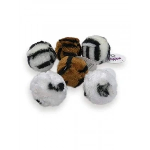 60 Adet Kutulu Kedi Oyuncağı Desenli Top