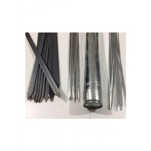 60 cm Mangal Seti, Adana Kebap ve Ciğer için 10lu Şiş Seti