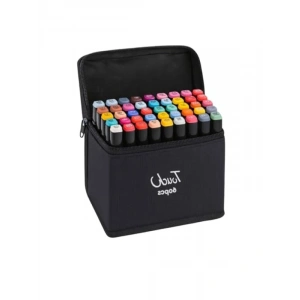 60lı Çift Taraflı Marker Boyama Seti - İnce ve Kalın Uçlu