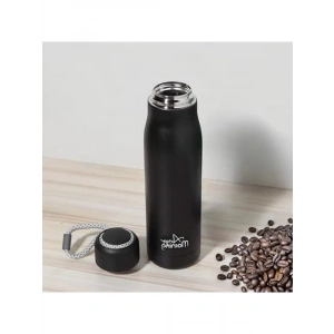600 ml Kapasiteli Paslanmaz Çelik Termos, Sızdırmaz Kapak, Siyah