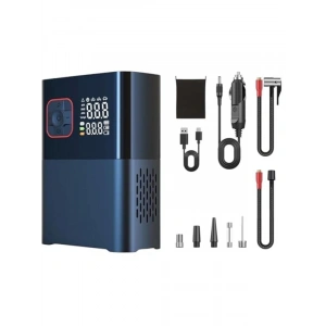 6000mAh Kapasiteli Led Işıklı Powerbank ve Hava Kompresörü