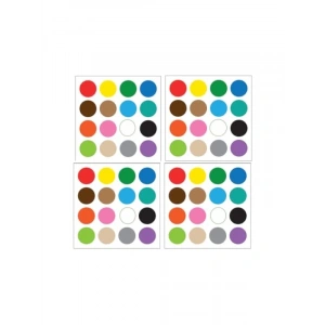 64 Adet Mıknatıslı Renkli Sticker Etiket Seti