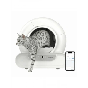 65 lt Kapasiteli Akıllı Otomatik Kedi Tuvaleti - Uzaktan Kontrol