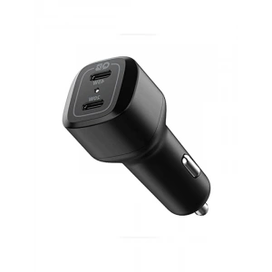 65W USB-C Araç İçi Hızlı Şarj Aleti, 2 Port, PPS Desteği