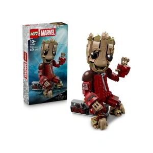 LEGO® ǀ Marvel Yağmacı Tulumlu Groot 76341 - 10 Yaş ve Üzeri Çocuklar için Yaratıcı Oyuncak Yapım Seti (604 Parça)