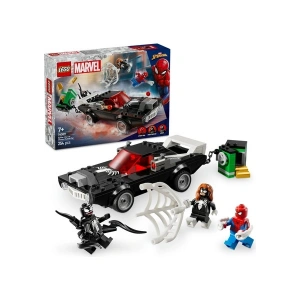 ® ǀ Marvel Örümcek Adam, Venom Arabasına Karşı 76309 - 7+ Yaş Çocuklar için Araç İçeren Yaratıcı Oyuncak Yapım Seti (254P)