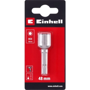 Orijinal Einhell Manyetik Lokma Ucu, 10 mm (Krom Vanadyum Çelik, 48 mm, E 6.3 / 1⁄4”, Akülü Vidalama ve Matkaplar İçin)