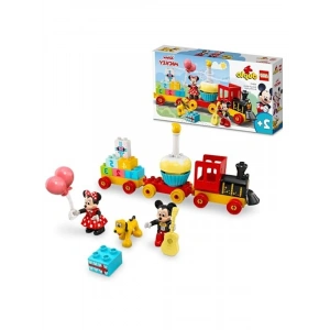 LEGO DUPLO ǀ Disney Mickey ve Minnie Doğum Günü Treni 10941-2 Yaş ve Üzeri Çocuklar için Rakamlı Doğum Günü Treni İçeren Eğitici Yapım Seti (22 Parça)