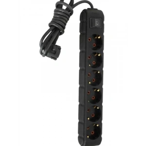 6’lı Anahtarlı Grup Priz - 16A 250V, 5 Metre
