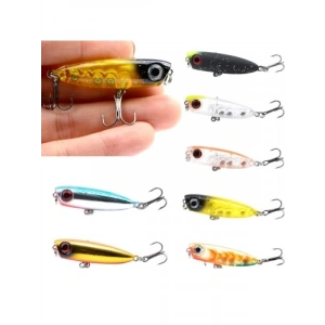 7 Adet Renkli Zıpır Olta Yem Seti - 4.8cm, 3.8gr