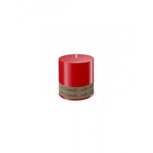 7 cm Çapında Kırmızı Silindir Mum, 7 cm Boyutunda, Dekoratif Kullanım