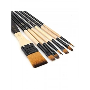 7 Parça Profesyonel Karma Fırça Seti, Sanat İçin