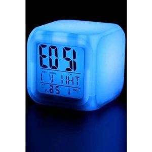 7 Renk Değiştiren Gece Lambası ve Alarm Saati