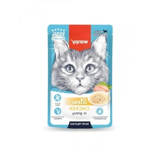 70 gramlık tavuklu yaş kedi maması, 10 adet paket