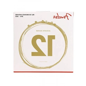 70L Akustik Gitar Teli Seti, 80/20 Bronze Kalınlık