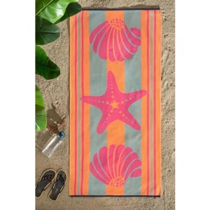 70x150 cm Boyutunda Pembe Renkli Plaj Havlusu