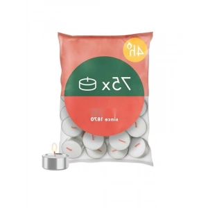 75 Adet Doğal Bitkisel Bal Mumu Çaydanlık Mum