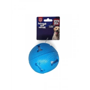 7,5 Cm Işıklı Kemik Desenli Plastik Top Köpek Oyuncağı