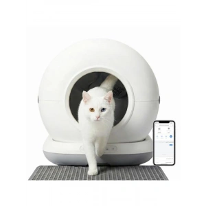 75lt Akıllı Kedi Tuvaleti, Uzaktan Kontrol ve 45 Adet Çöp Torbası