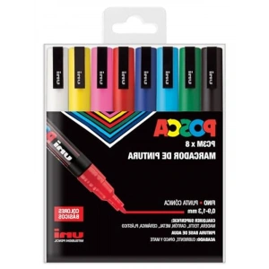 8 Adet Keçeli Kalem Seti, Farklı Renk Seçenekleriyle