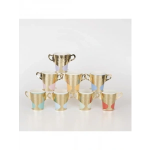 8 Adet Şampiyon Bardak Seti - Eğlenceli ve Dayanıklı