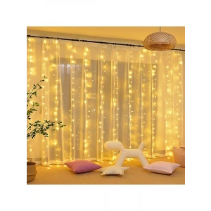 8 Fonksiyonlu 240 LED Işık ile Kalın Telli Perde Aydınlatma