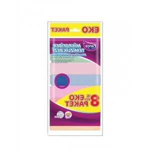 8li Paket Mikrofiber Temizlik Bezi