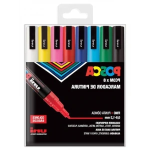 8li Su Bazlı Marker Kalem Seti | Konik Uç, Doldurulabilir