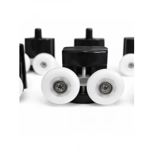 8li Takım Krom Duşakabin Tekerleği, 24 mm Çap ile Dayanıklı Yedek Parça