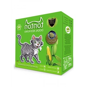 8 Lt Kapasiteye Sahip Mısır Koçanı Granülü, Doğal ve Topaklaşan Kedi Kumu