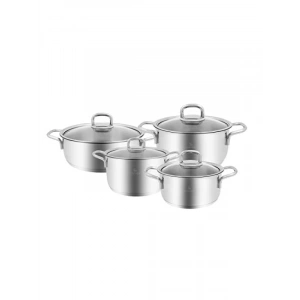 8 Parça Çelik İndüksiyon Tabanlı Tencere Seti