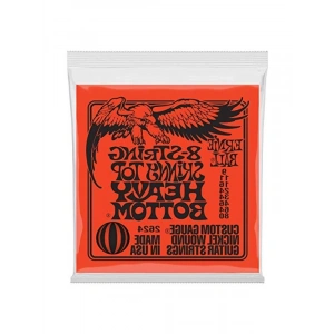 8 Tellik Elektro Gitar İçin Sıska Üst Ağır Alt Teller Seti