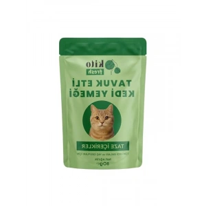80 Gr Tavuk Etli Kedi Yemeği Paketi