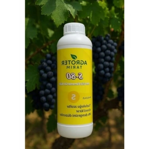 %80 Sıvı Kükürt Gübre, 800 Gr/Lt, Toprak pH Düzenleyici 1 Lt için
