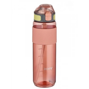 800 ml Taşıma Kulplu Su Matarası, Pembe Renk ve Ölçü Skalası
