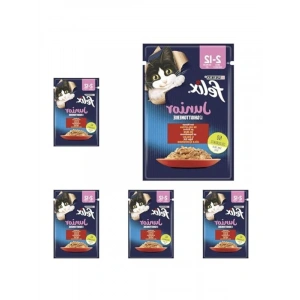 85 g Sığır Etli Yaş Kedi Maması - 5 Paket