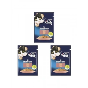 85 Gr Somonlu Kedi Yaş Maması - 3 Paket