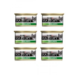 85 Gram x 6 Adet Somonlu Kısırlaştırılmış Kedi Konservesi