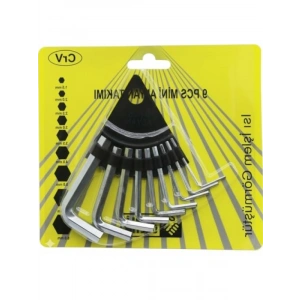 9 Parça Mini Alyan Seti - Siyah, Çok Amaçlı Kullanım