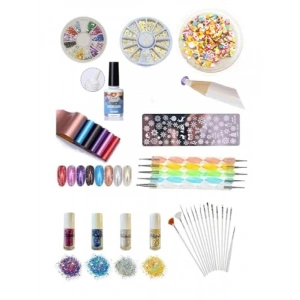 9 Parça Tırnak Süsleme Seti - Nail Art Seti