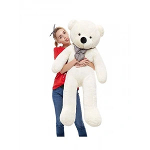 90 cm Rengarenk Papyonlu Peluş Ayıcık -% 100 YERLİ Beyaz