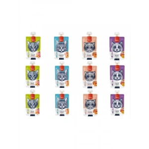 90 Gr 12 Adet Karma Kedi Et Ezmesi