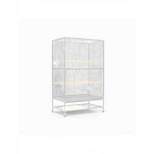 90x58,4x152,4 cm Beyaz Ayaklı Kafes