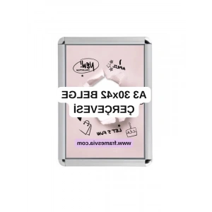 A3 Boyutlu Aç Kapa Rondo Köşeli Belge Çerçevesi